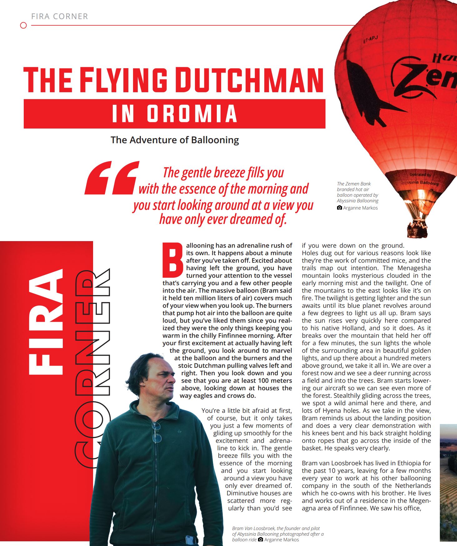 The Flying Dutchman in Oromia